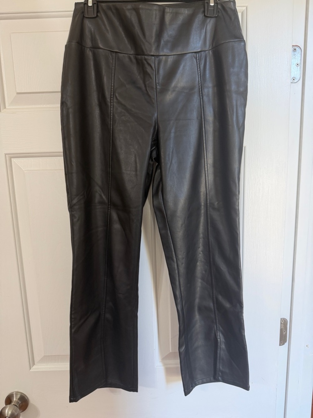 bagatelle Black Cropped Faux Leather Pants